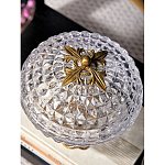 Конфетница из прозрачного рельефного стекла Eden Garden варинант исполнения - 7 | Loft Concept в Ростове-на-Дону