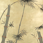 Обои ручная роспись Bamboo Dark Lacquer on Deep Rich Gold gilded tea paper варинант исполнения - 1 | Loft Concept в Ростове-на-Дону