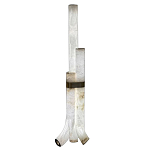 Торшер геометрический с тремя мраморными плафонами Marble Tripod варинант исполнения - 1 | Loft Concept в Ростове-на-Дону