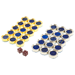 Нарды настольные из натурального камня лазурит и долерит Backgammon from Stone варинант исполнения - 11 | Loft Concept в Ростове-на-Дону