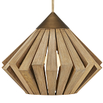 Подвесной светильник из толстых деревянных реек Wooden Slats варинант исполнения - 1 | Loft Concept в Ростове-на-Дону