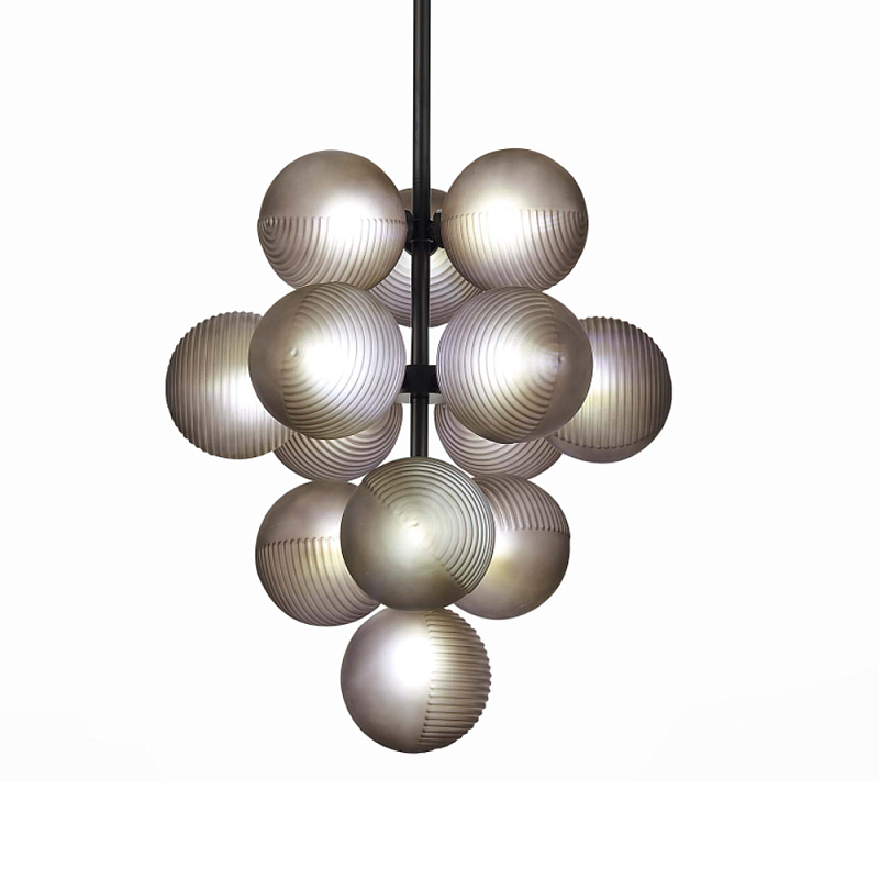 Люстра в форме виноградой грозди Inflorescence Дымчатый (Smoke) Черный в Ростове-на-Дону | Loft Concept 