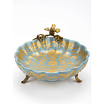 Блюдо фарфоровое Птица на ветке Flora варинант исполнения - 3 | Loft Concept в Ростове-на-Дону