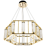 Люстра в форме шестиугольника с хрустальным декором Agace Crystal Chandelier варинант исполнения - 3 | Loft Concept в Ростове-на-Дону