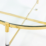 Кофейный столик со столешницей из стекла Crossy варинант исполнения - 2 | Loft Concept в Ростове-на-Дону