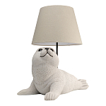 Настольная лампа в детскую Белый морской котик варинант исполнения - 2 | Loft Concept в Ростове-на-Дону