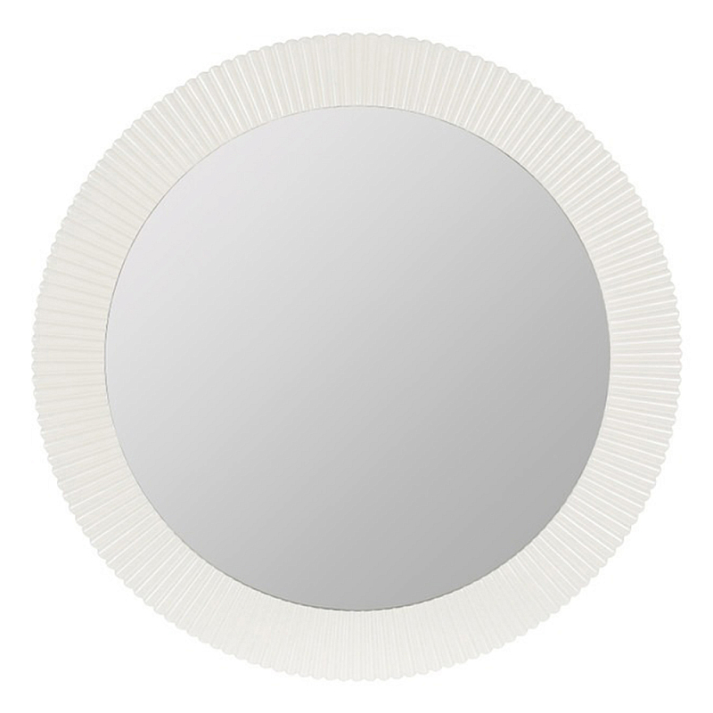 Зеркало в круглой фактурной раме Mirror Modern Texture белое Белый Зеркало в круглой фактурной раме Mirror Modern Texture белое Белый в Ростове-на-Дону | Loft Concept