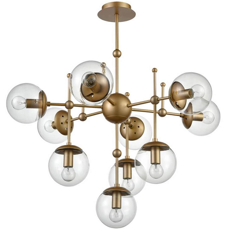  Gold Balls Chandelier 10    -- | Loft Concept 