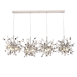 Люстра подвесная из четырех частей с металлическими круглыми элементами Terzani Argent варинант исполнения - 4 | Loft Concept в Ростове-на-Дону