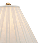 Настольная лампа с фактурным конусовидным абажуром и кожаным каркасом Malifis варинант исполнения - 2 | Loft Concept в Ростове-на-Дону