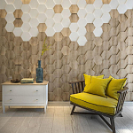 Гипсовая 3D панель с принтографией PM-47 варинант исполнения - 2 | Loft Concept в Ростове-на-Дону