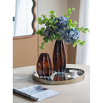 Ваза стеклянная янтарного цвета с текстурированным силуэтом Carambola варинант исполнения - 6 | Loft Concept в Ростове-на-Дону