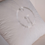 Кресло велюровое оттенка слоновой кости с простроченной спинкой Perfect Comfort варинант исполнения - 2 | Loft Concept в Ростове-на-Дону