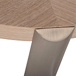 Столик журнальный с низкой круглой столешницей Wood Grain варинант исполнения - 2 | Loft Concept в Ростове-на-Дону