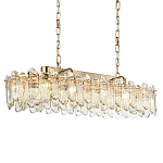 Люстра подвесная овальная с хрустальными овальными подвесками Harmonica варинант исполнения - 1 | Loft Concept в Ростове-на-Дону