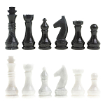 Шахматы классические с черной доской из натурального камня Мрамор Decorative Thematic Chess варинант исполнения - 5 | Loft Concept в Ростове-на-Дону