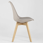 Стул с основой из пластика и мягким сиденьем Arvika Beige варинант исполнения - 2 | Loft Concept в Ростове-на-Дону