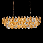 Люстра овальная с многослойными белыми и прозрачными подвесками Character Chandelier варинант исполнения - 2 | Loft Concept в Ростове-на-Дону