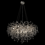 Люстра подвесная с прозрачными стеклянными подвесками в форме капель Диаметр 80 см Droplet Chandelier варинант исполнения - 5 | Loft Concept в Ростове-на-Дону