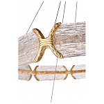 Люстра кольцевая с текстурным природным рисунком IceFlame варинант исполнения - 4 | Loft Concept в Ростове-на-Дону