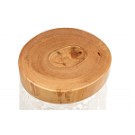 Керамический столик с деревянной столешницей "Пешка" варинант исполнения - 5 | Loft Concept в Ростове-на-Дону