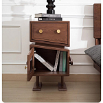 Тумбочка прикроватная с ящиком и дверцей Робот Robot Desk варинант исполнения - 7 | Loft Concept в Ростове-на-Дону