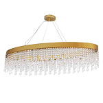Люстра подвесная овальная с хрустальными подвесками Crystal Art  варинант исполнения - 1 | Loft Concept в Ростове-на-Дону