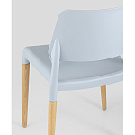 Пластиковый стул на ножках из массива бука Ferret Grey-Blue варинант исполнения - 3 | Loft Concept в Ростове-на-Дону