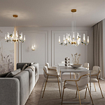 Люстра с декоративными птицами Ganthea D 93 см варинант исполнения - 4 | Loft Concept в Ростове-на-Дону