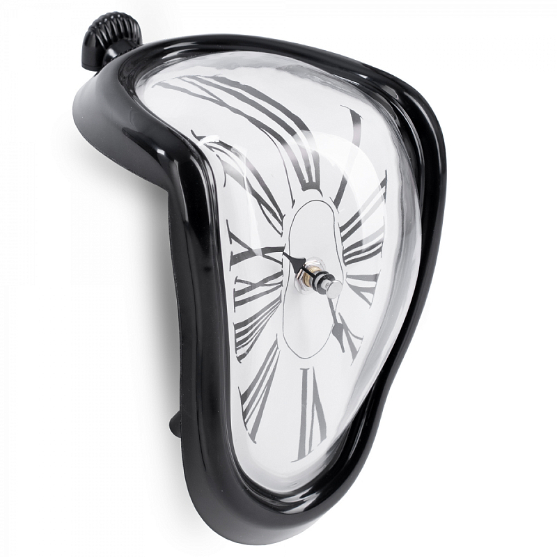 Часы Salvador Dali Soft Clock black Белый Черный в Ростове-на-Дону | Loft Concept 