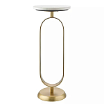 Столик приставной с овальным золотым основанием Oval Gold Base варинант исполнения - 1 | Loft Concept в Ростове-на-Дону