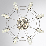 Люстра подвесная из металла с хрустальными подвесками прозрачного цвета Quasar 41 варинант исполнения - 10 | Loft Concept в Ростове-на-Дону