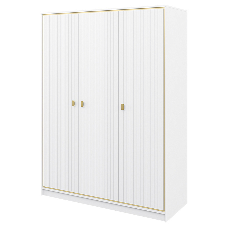 Шкаф белый трёхдверный для одежды Antique Order Белый Золотой в Ростове-на-Дону | Loft Concept 