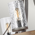 Люстра с цилиндрическим плафонами из толстого волнистого стекла в индустриальном стиле Feiss варинант исполнения - 12 | Loft Concept в Ростове-на-Дону