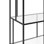 Стеллаж из металла и стекла Menzie Metal Rack варинант исполнения - 3 | Loft Concept в Ростове-на-Дону