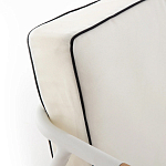 Садовый 2-х местный диван с подлокотниками из тика White варинант исполнения - 7 | Loft Concept в Ростове-на-Дону