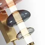 Бра с плафоном из разноцветного стекла Glass Peonies варинант исполнения - 1 | Loft Concept в Ростове-на-Дону