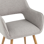 Стул в рогожке серого цвета NEASAN STOOL варинант исполнения - 7 | Loft Concept в Ростове-на-Дону