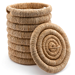 Плетеная корзина с крышкой из плетеного бананового дерева Zuwena Wicker Basket варинант исполнения - 3 | Loft Concept в Ростове-на-Дону