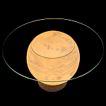 Торшер - журнальный стол Cryptocrystalline Stone варинант исполнения - 7 | Loft Concept в Ростове-на-Дону