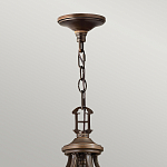 Люстра бронзового цвета с бежевыми абажурами из органзы в классическом стиле Hinkley варинант исполнения - 4 | Loft Concept в Ростове-на-Дону