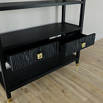 Стеллаж с двумя ящиками Elsa Dreams Black варинант исполнения - 3 | Loft Concept в Ростове-на-Дону