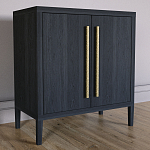 Современный Буфет Primo с 2 дверцами Черный дуб варинант исполнения - 2 | Loft Concept в Ростове-на-Дону