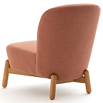 Кресло на деревянных ножках Olguin Pink Chair варинант исполнения - 4 | Loft Concept в Ростове-на-Дону