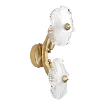 Бра с ветвистыми бронзовыми элементами и стеклянными рифлеными дисками Textured Glass Bra варинант исполнения - 4 | Loft Concept в Ростове-на-Дону