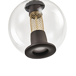 Подвесной светильник с плафоном в форме шара Inner Gleam Orb black  варинант исполнения - 3 | Loft Concept в Ростове-на-Дону