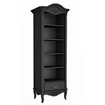 Стеллаж черный узкий из массива бука с 5-ю полками Black Provence варинант исполнения - 1 | Loft Concept в Ростове-на-Дону