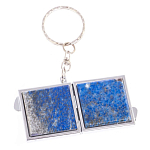 Зеркало брелок складное двухстороннее из натурального камня Лазурит Stone Mirrors варинант исполнения - 6 | Loft Concept в Ростове-на-Дону