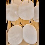 Люстра с овальными подвесками из натурального камня Spatial Composition варинант исполнения - 4 | Loft Concept в Ростове-на-Дону