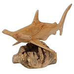 Статуэтка из дерева рыба-молот Animals of the World варинант исполнения - 4 | Loft Concept в Ростове-на-Дону